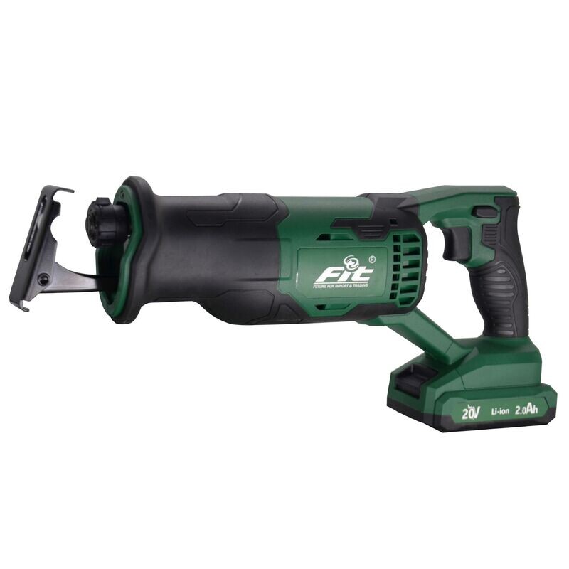 35906600 - FIT منشار أمامى بطارية ليثيوم 20 فولت + 2 بطارية 2 أمبير + شاحن سريع