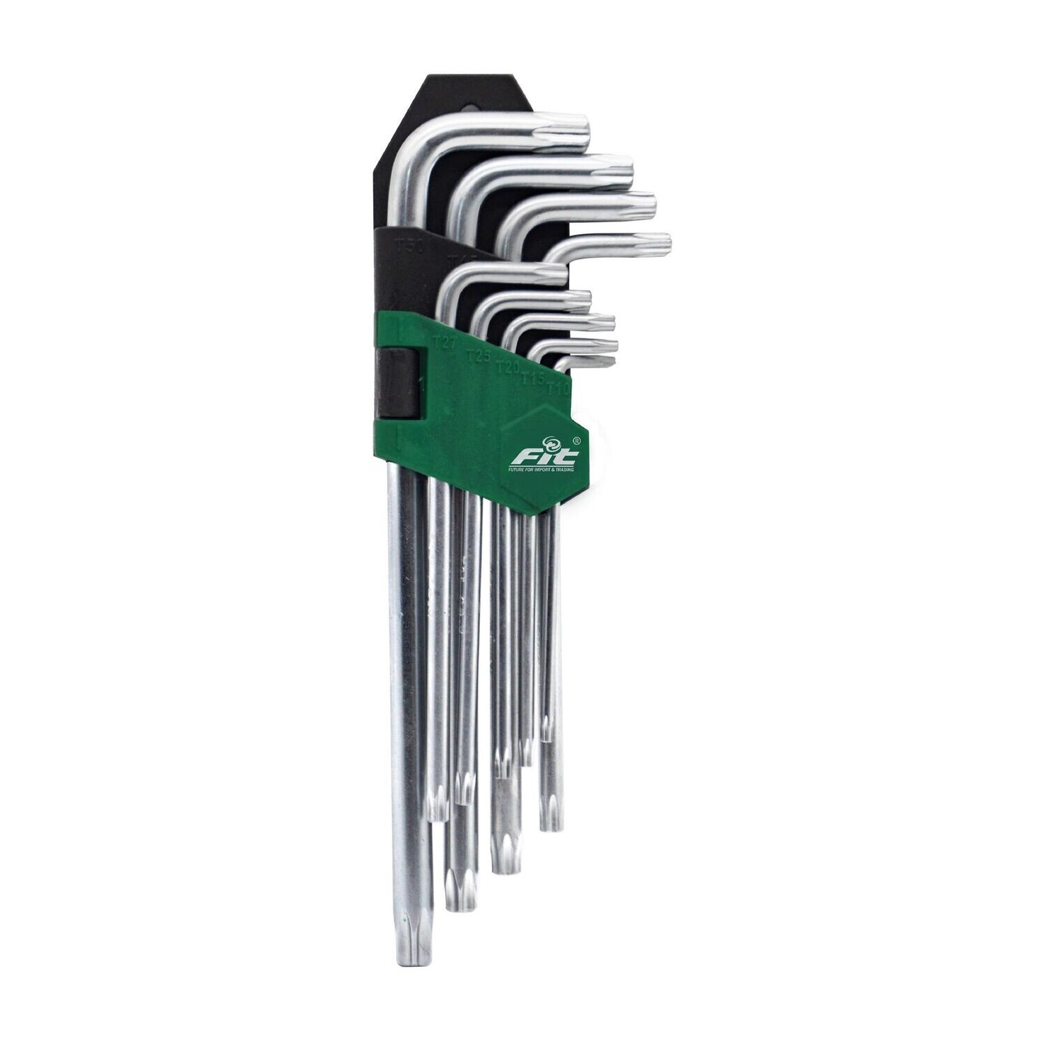 49056250 - FIT طقم مفتاح الن نجمة طويل من T10 الي T50 كروم فانديوم