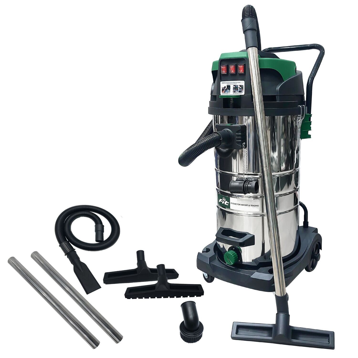 48007720 - FIT مكنسة صناعية 80  لتر 3 موتور