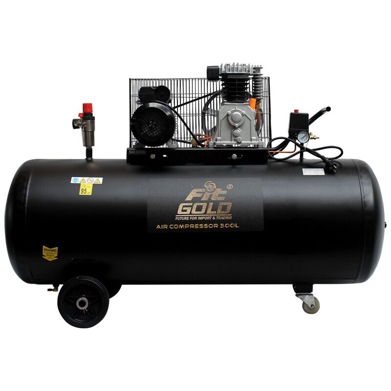 17000815 - FIT GOLD كمبروسور  300 لتر سير موتور أسود 4 حصان نحاس 