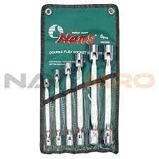 69357500 - HANS طقم مفتاح بلدى مشرشر سيستيم مفصلى  6 ق من 8 مم الى 19 مم 1665F06MB