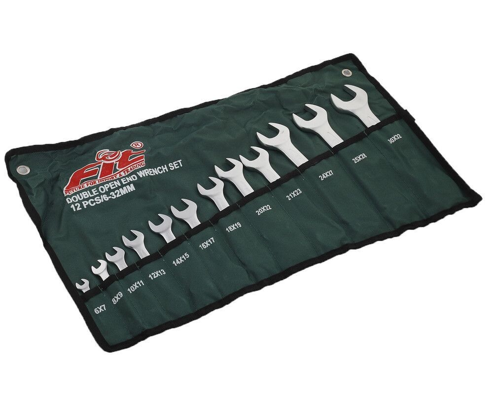 49000600 - FIT طقم مفتاح مشرشر من 6-32 مم /12 قطعة كروم فانديوم