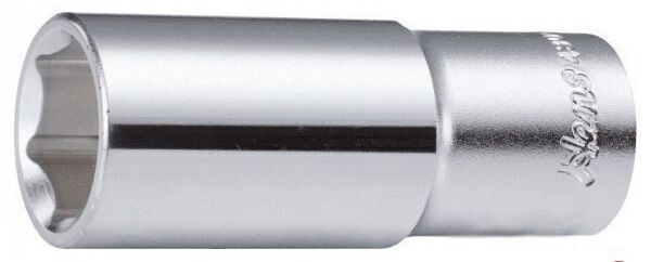 69131400 - HANS لقمة 1/2" مسدسة طويلة كروم مقاس 14مم 4300M14