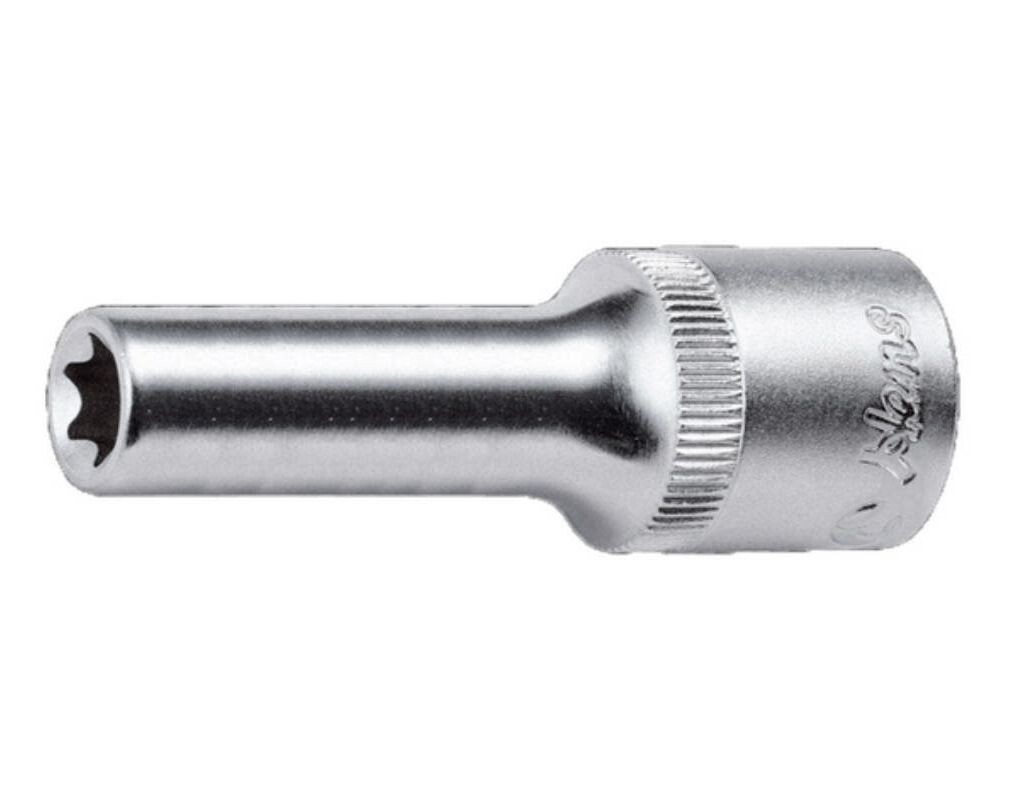 69165160 - HANS لقمة  1/2" كروم نجمة طويلة 4310E16