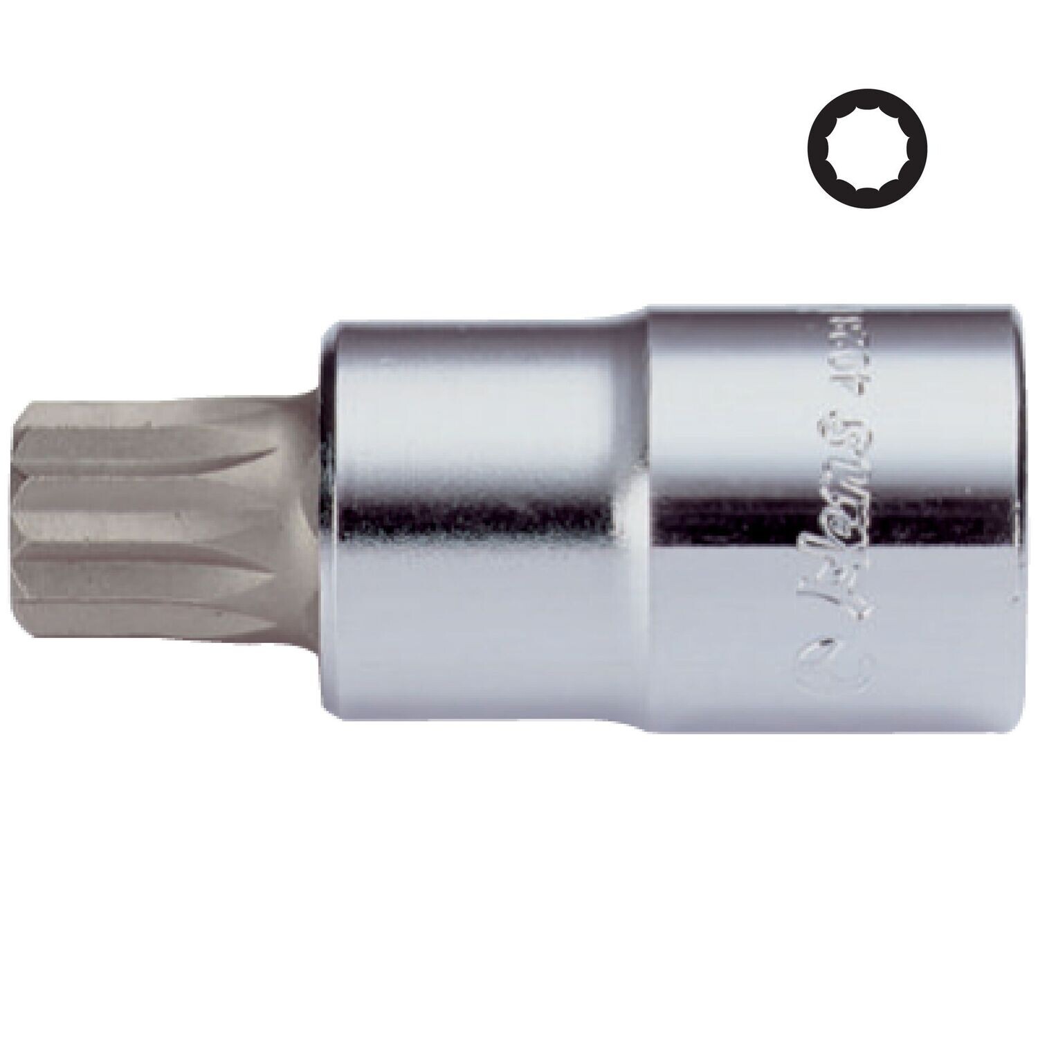 69209100 - HANS لقمة  1/2" النكية مشرشر طول  6 سم XZN10  4028M10