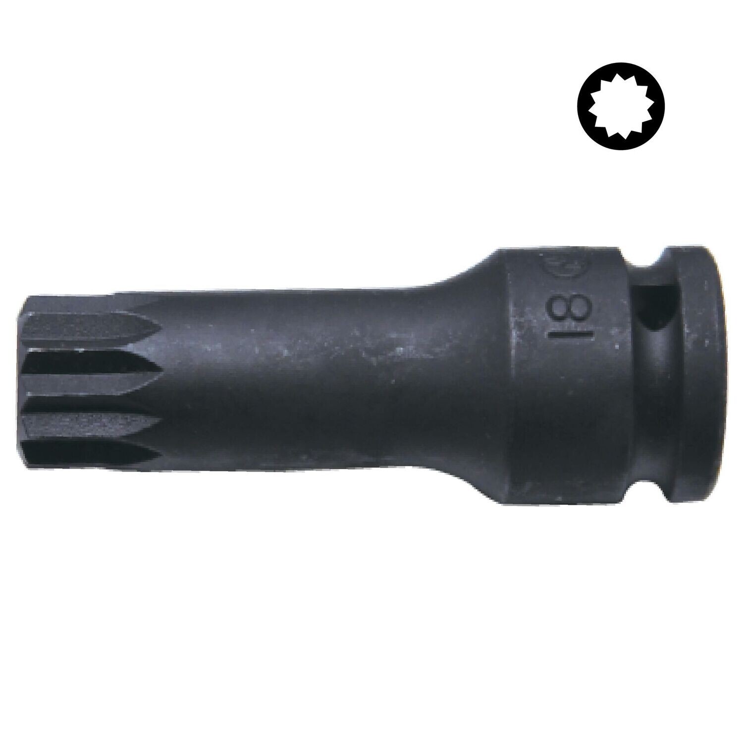 69211200 - HANS لقمة  1/2" أسود تصادمية النكية مشرشر XZN12   84018-3M12