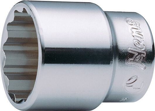69241900 - HANS لقمة 3/4" مشرشرة كروم مقاس  19 مم 6402M19