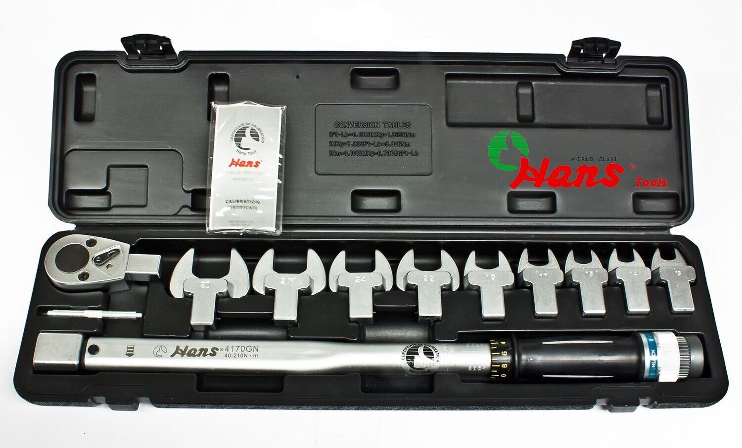 69292600 - HANS طقم مفتاح عزم 11ق  1/2" من 13مم الى 30 مم (210/40 نيوتن ) 4673