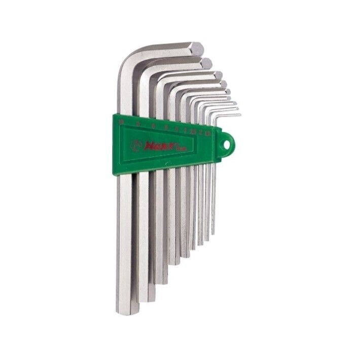 69385500 - HANS طقم مفتاح الن طويل مسدس 9 ق بالبوصة من 16/1 الى 8/3" 16763-9A
