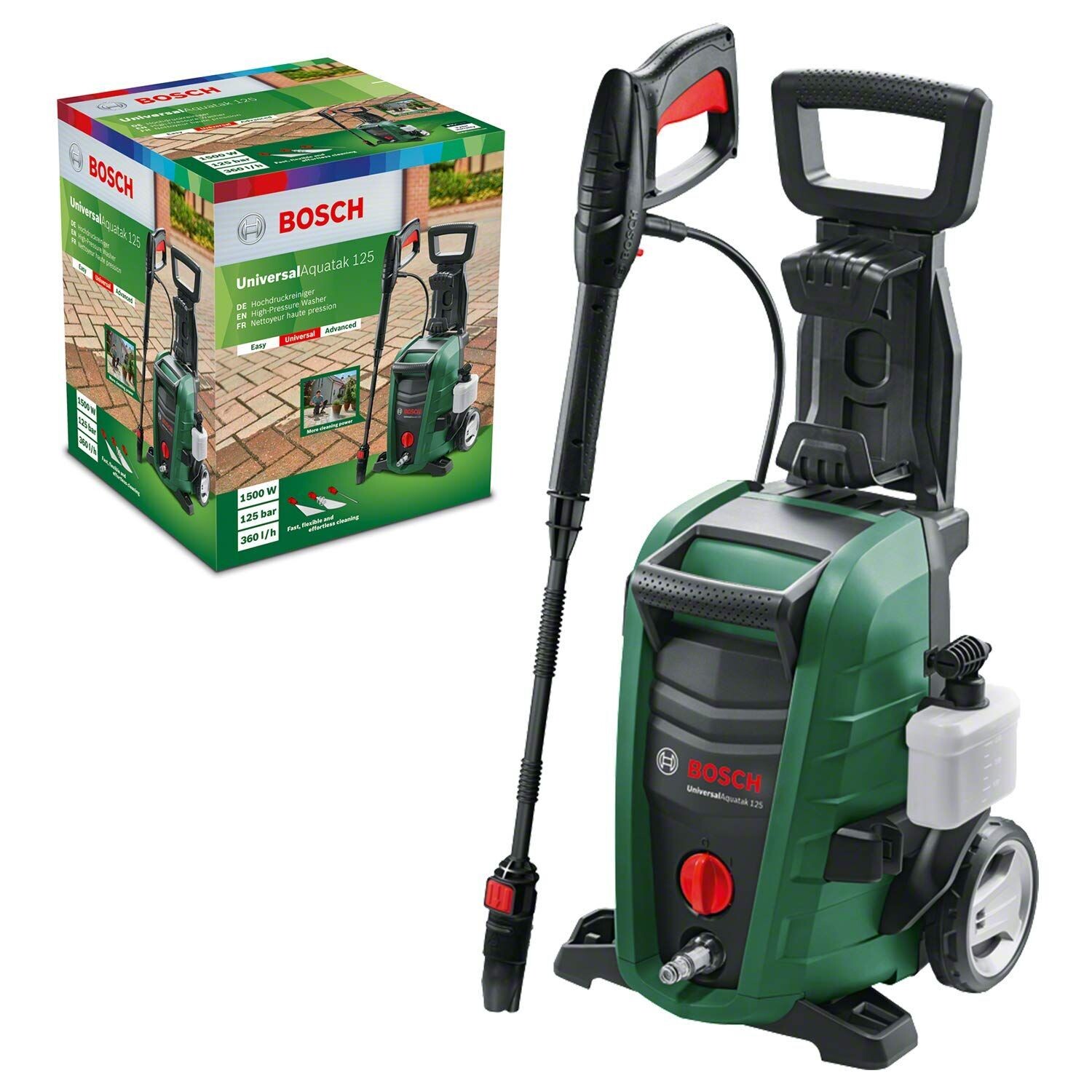 21817100 - Bosch ماكينة غسيل 125بار 1500 وات خرطوم 5 متر 