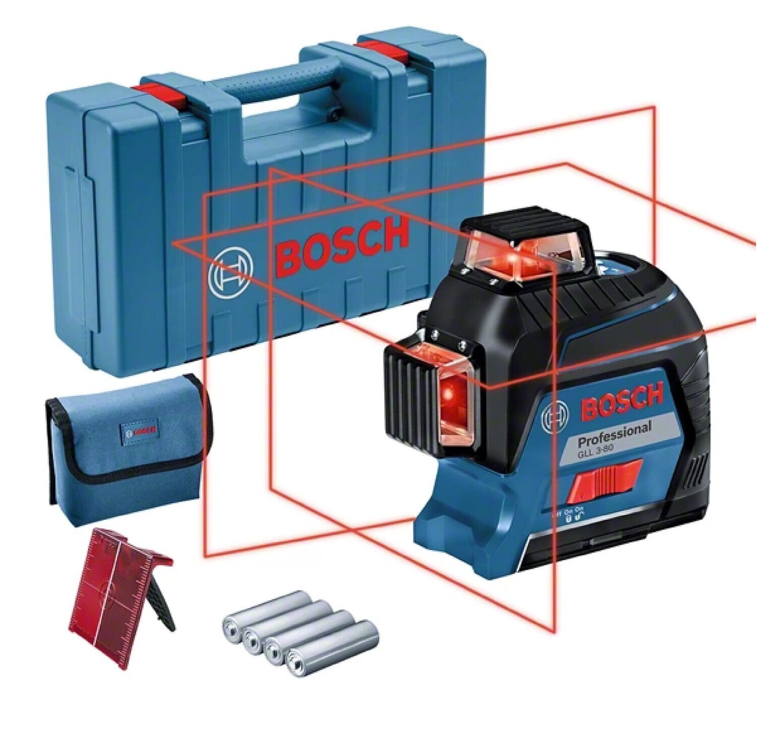 21163400 - Bosch ميزان ليزر 80 متر 3 مستوي
