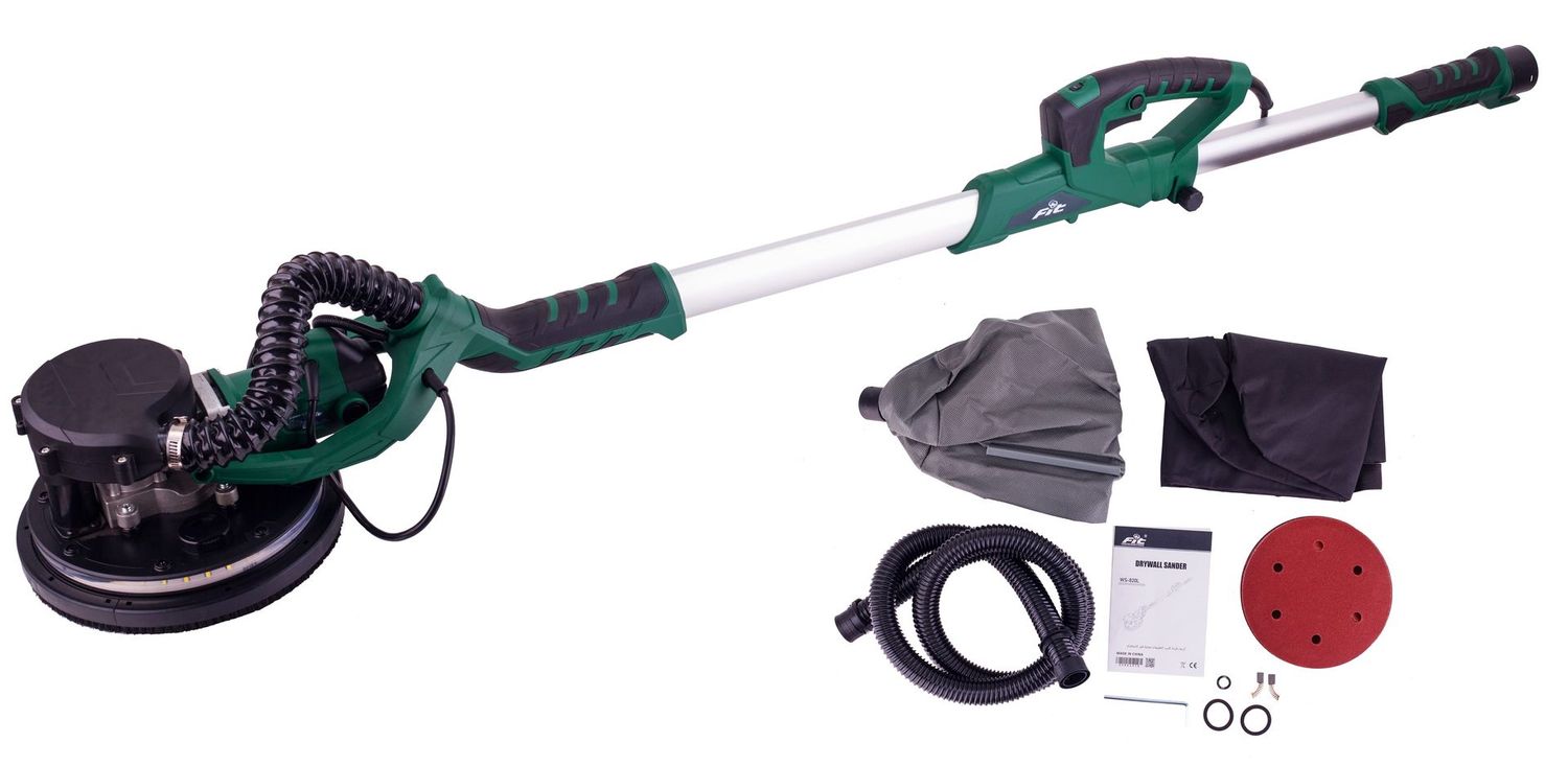 35961970 - FIT WS820L ماكينة صنفرة حوائط دائرية 9 بوصة سرعات + كشاف 820 وات