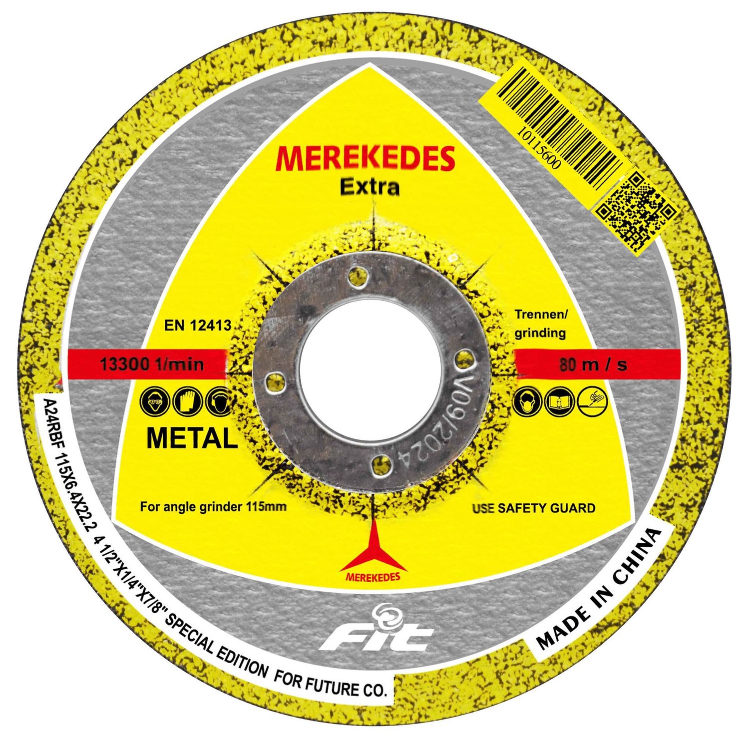 10115600 - MERKEDES حجر تجليخ 4.5 * 6 حديد 115*6