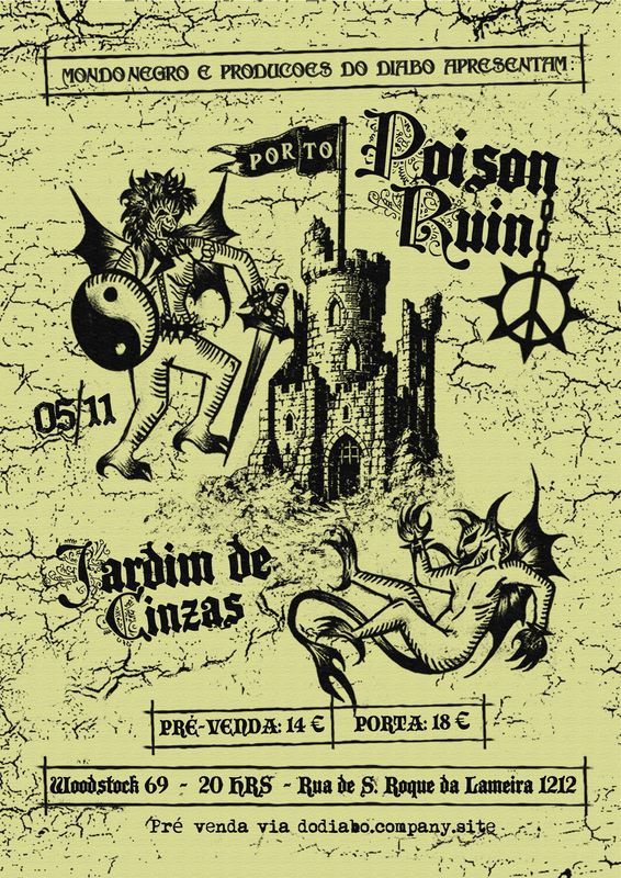 Bilhete - Poison Ruin - Porto