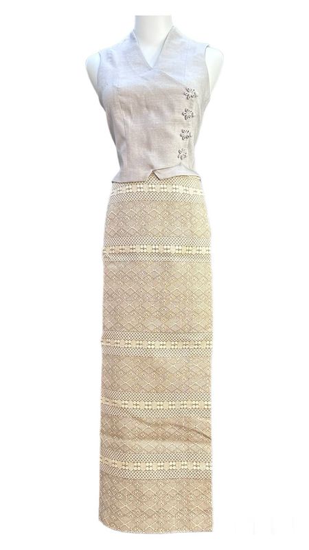 Ethnic Pattern Wraparound Longyi Set Ethnic Pattern Wraparound Longyi Set