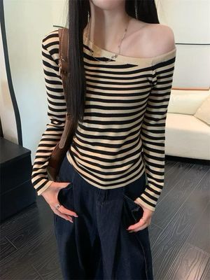 Stripe Long Sleeves Blouse