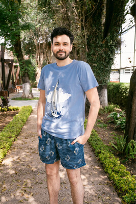 Pijama sailboat hombre short