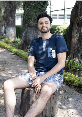 Pijama Leaves hombre short