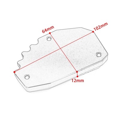 Motorcycle Side Stand CNC Aluminum Enlarger Pad