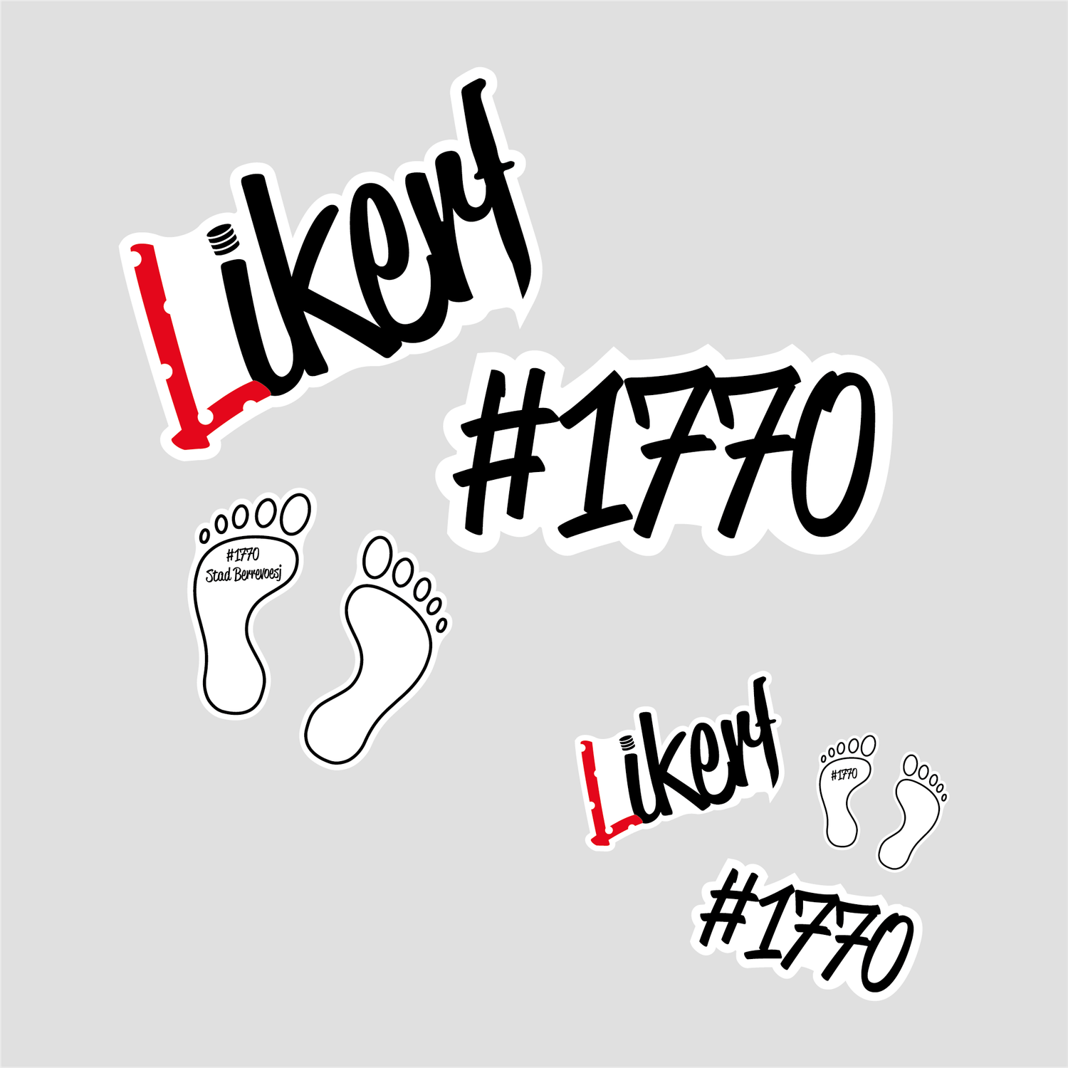 Stickers - Liedekerke - Diverse Ontwerpen