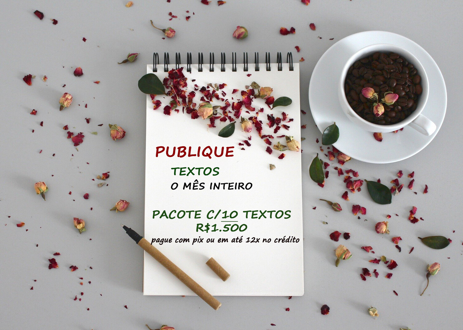 PACOTE COM 10 TEXTOS PARA BLOG