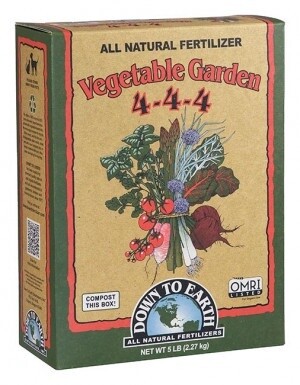 Down to Earth Vegetable Garden 4-4-4