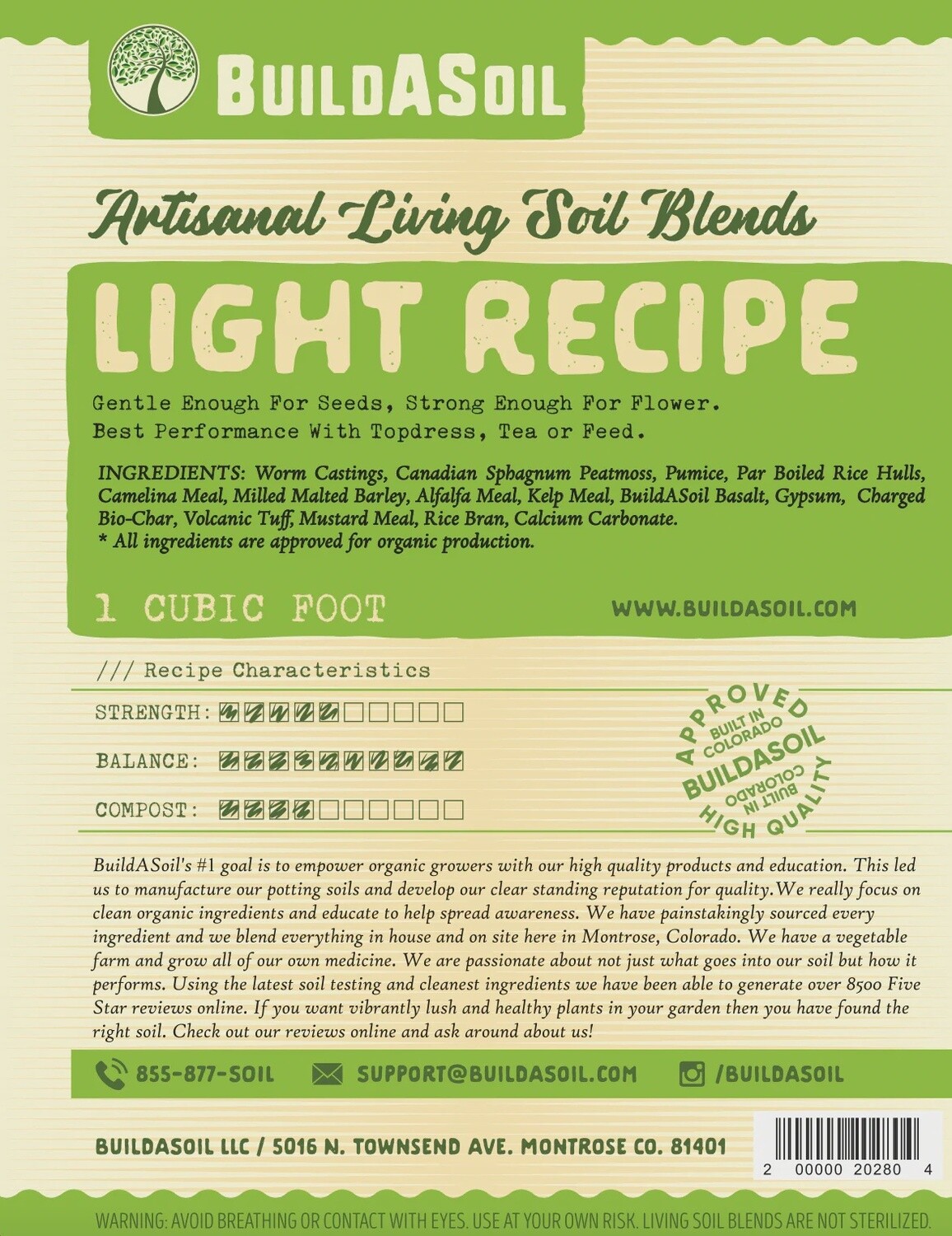 BuildASoil Light Recipe Soil 1.0