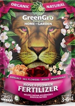 GreenGro Rose and Flower Fertilizer 3-6-4