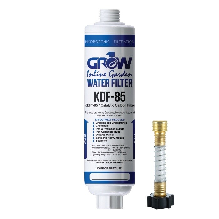 Grow1 Inline Water Filter KDF-85 ( for Chloramines)