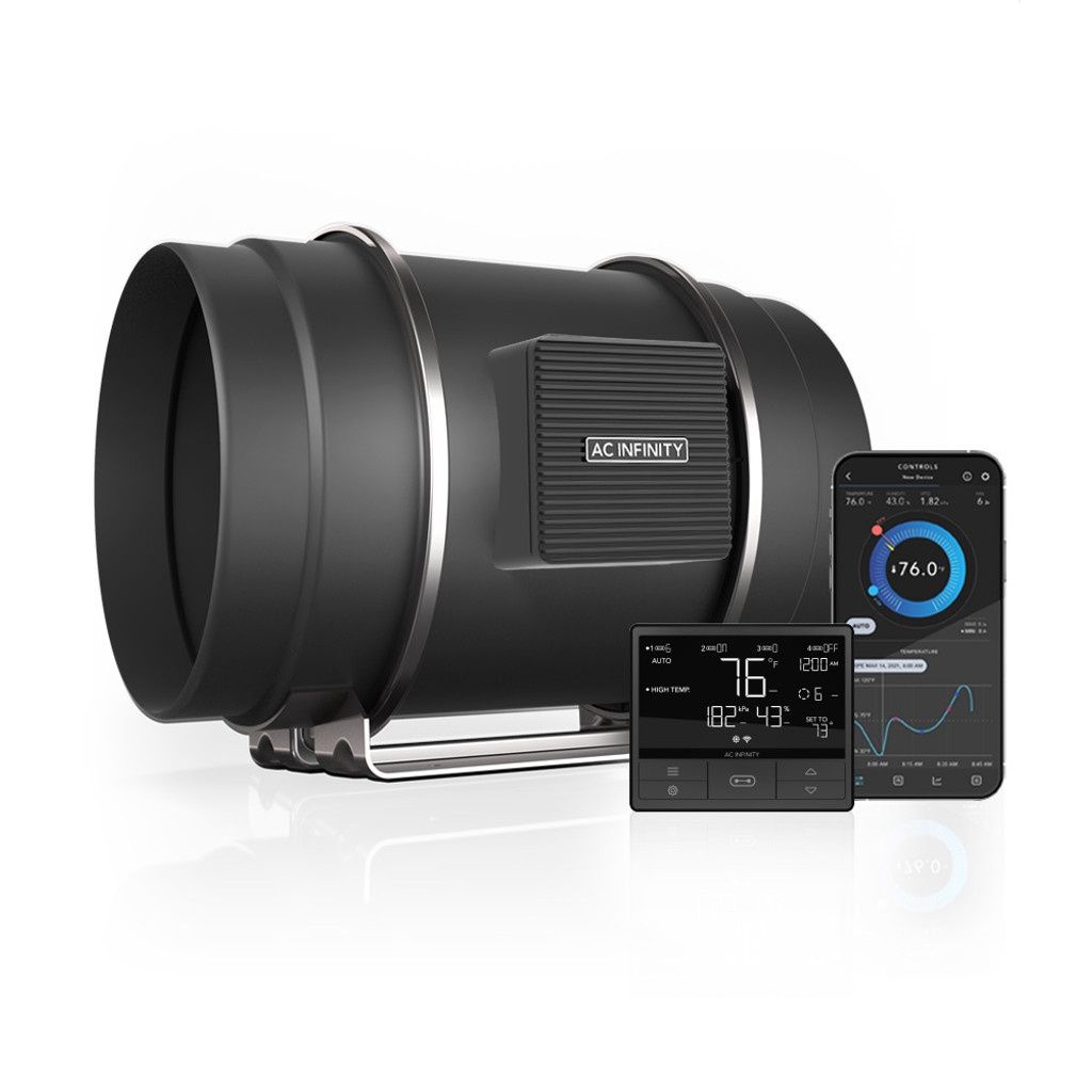 CloudLine T8 Inline Fan w/ Temp/Humidity Control