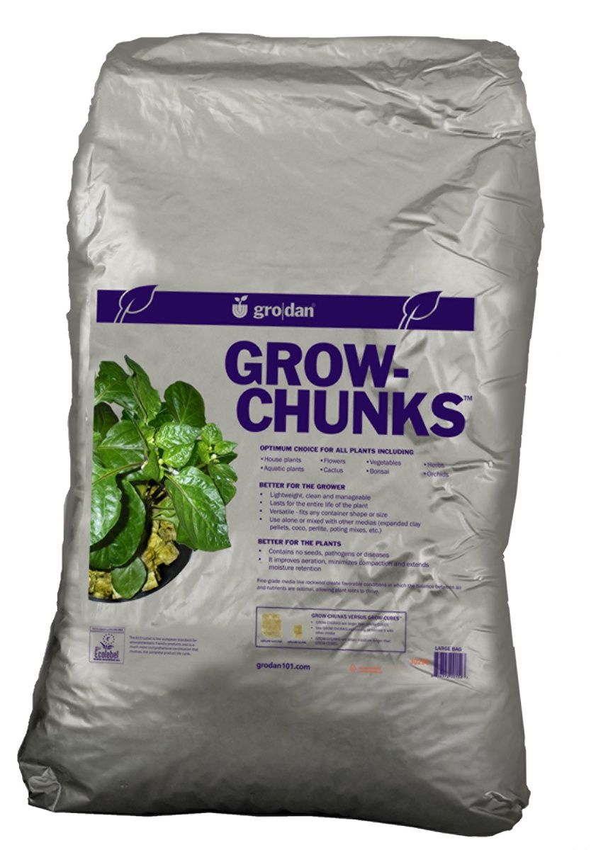 Grodan Grow Chunks, 2 cf bag, case of 3