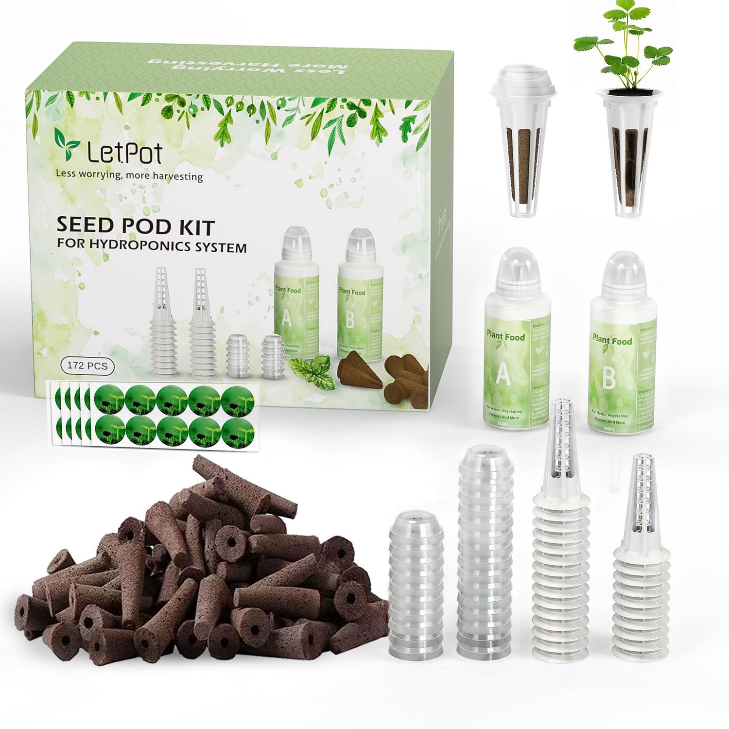 LetPot Round Seed Pod and Cages 48/pk