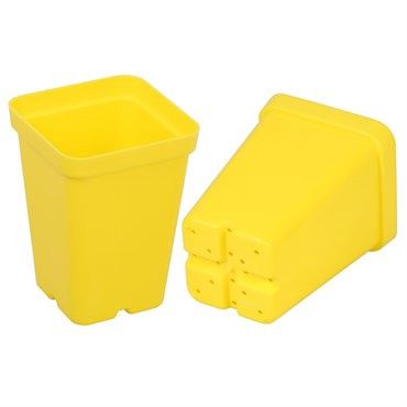 Sunpack 2.5&quot; Square Pots, Color: Yellow