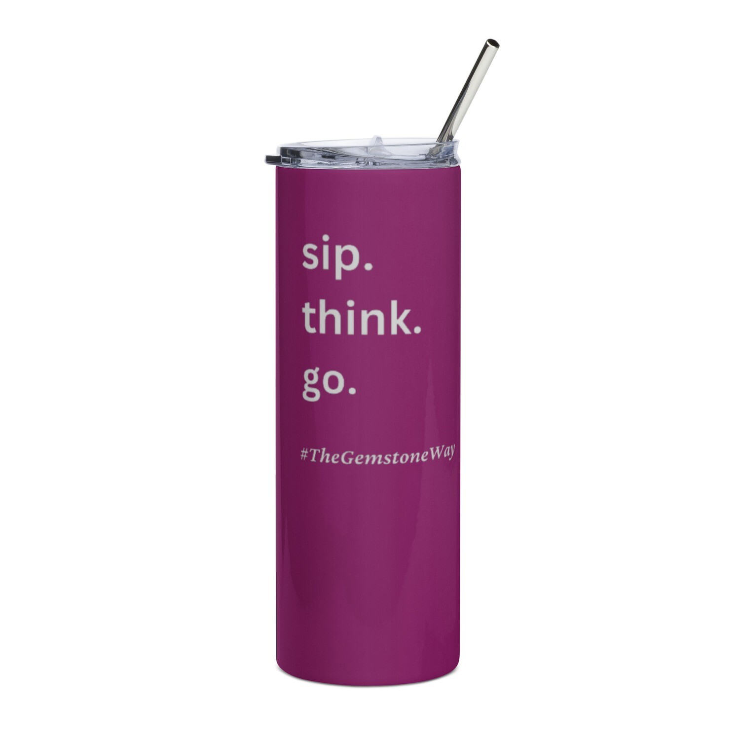 Sip Think Go Eggplant
Stainless Steel Tumbler