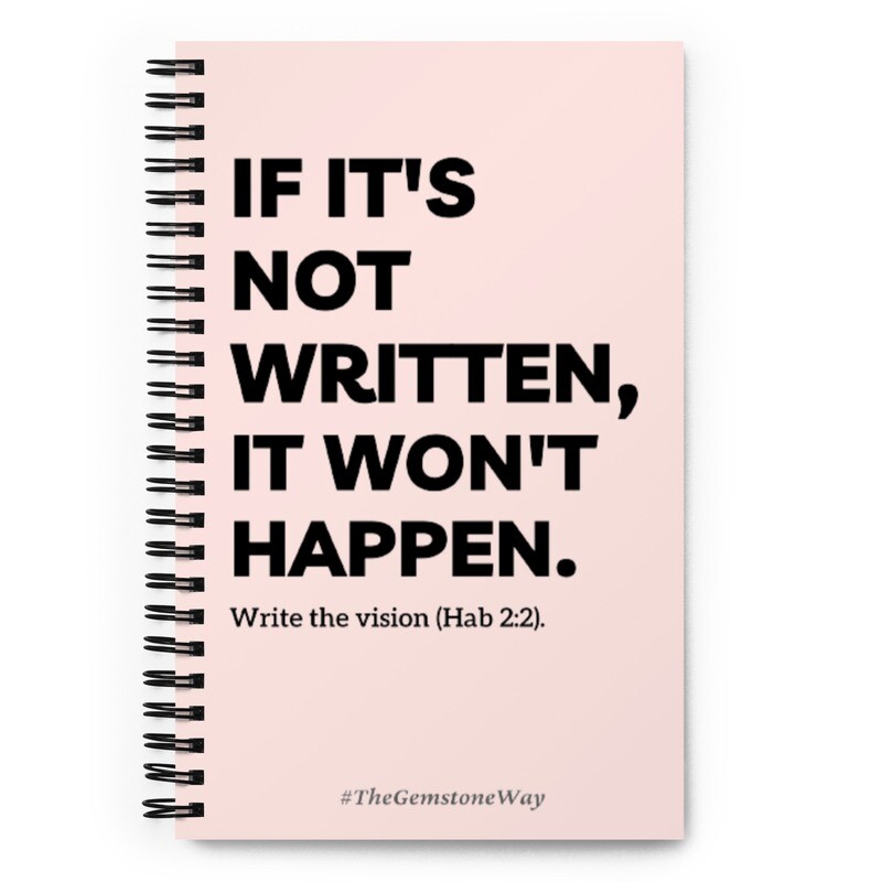 Write the Vision 
Misty Rose Pink 
Standard Notebook