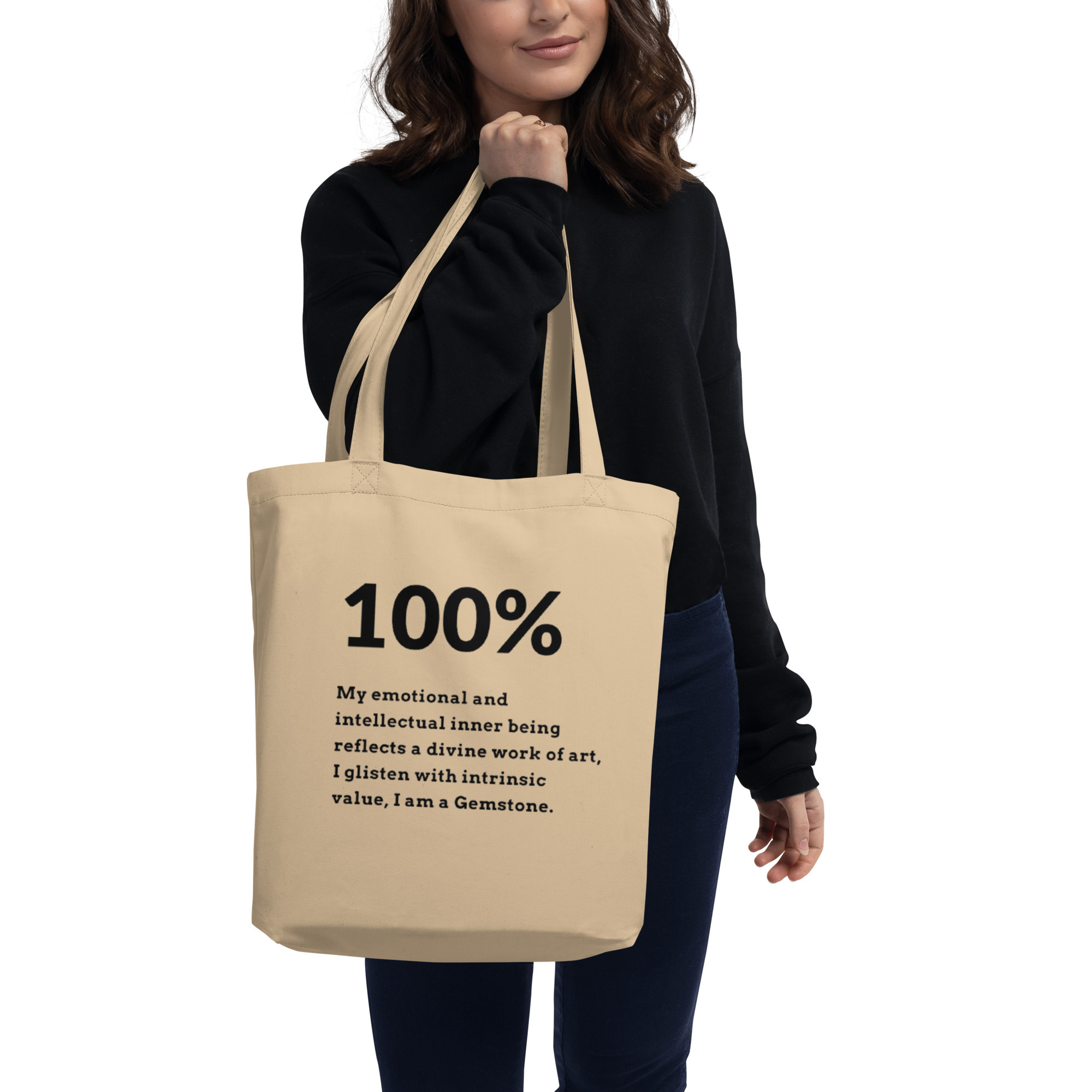 100% My Gemstone  eco tote bag