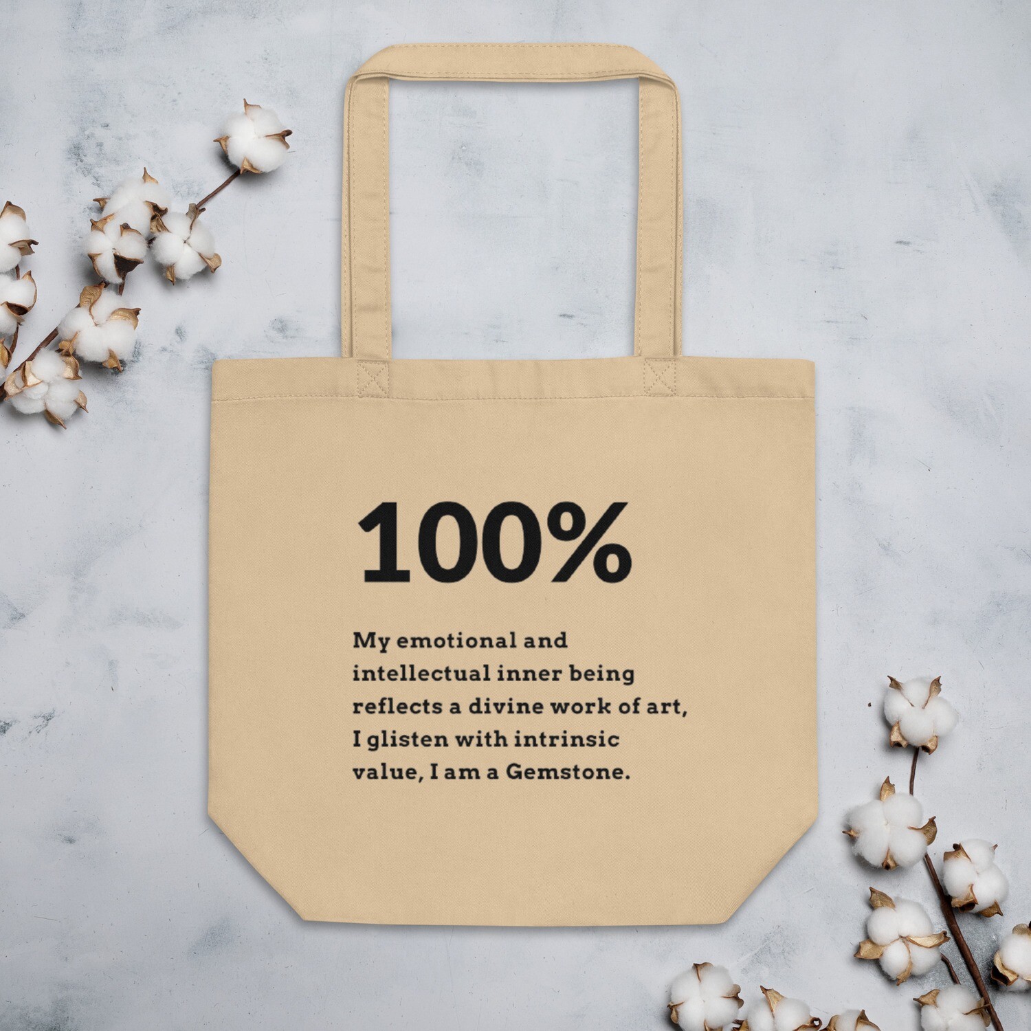100% My Gemstone 
Eco Tote Bag