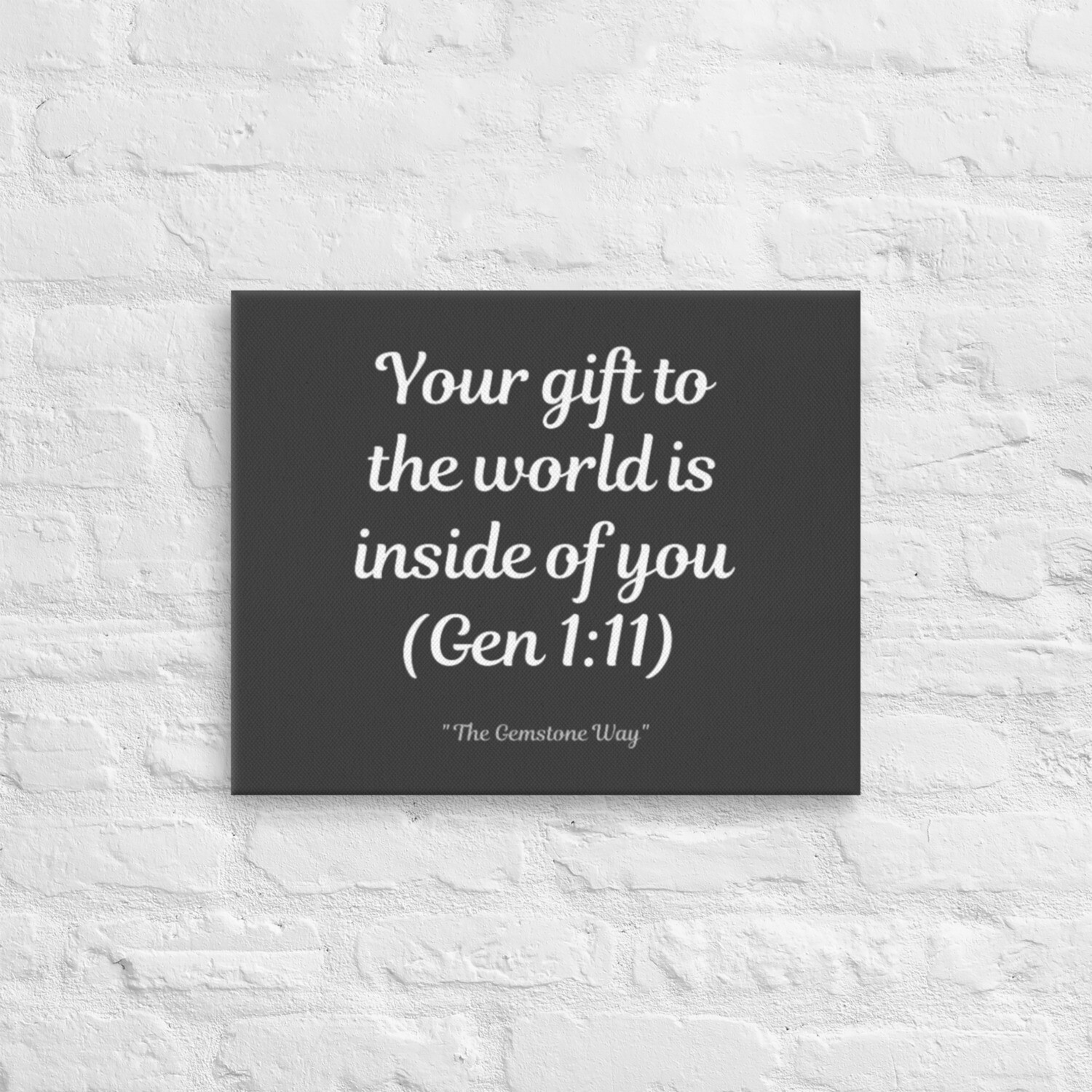 Your Gift eclipse canvas (multiple sizes)