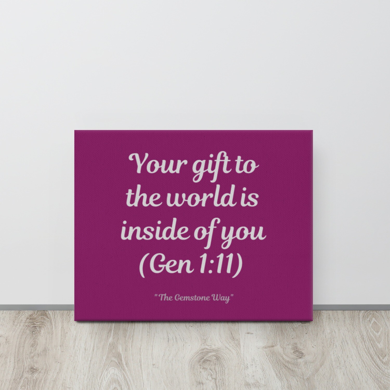 Your Gift  
Eggplant Canvas  
(Multiple Sizes)