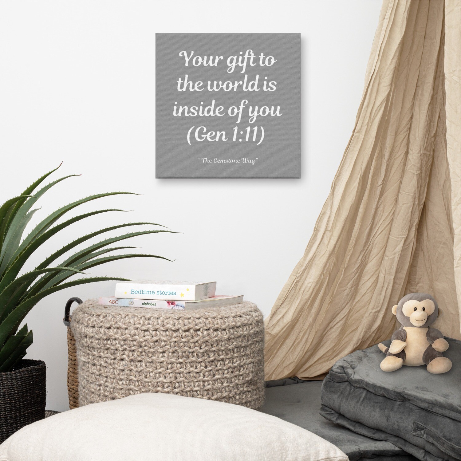 Your Gift Light Gray Canvas (Multiple Sizes)