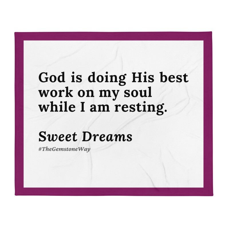 God is Doing His Best Work Throw Blanket (50x60)