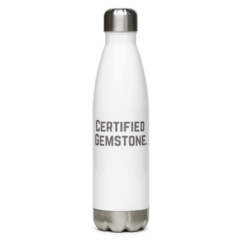 Certified Gemstone 
Stainless Steel Water Bottle