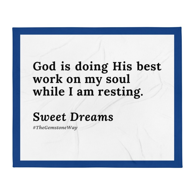 God is Doing His Best Work Throw Blanket (50x60)