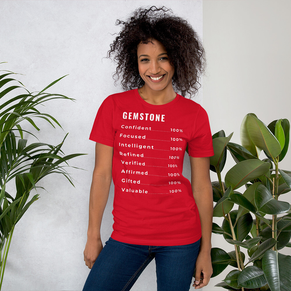 Gemstone 100% t-shirt  (multiple colors & sizes)