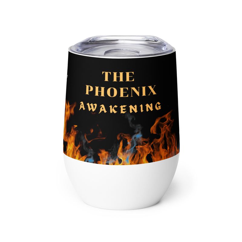 The Phoenix Awakening - Wine Tumbler
