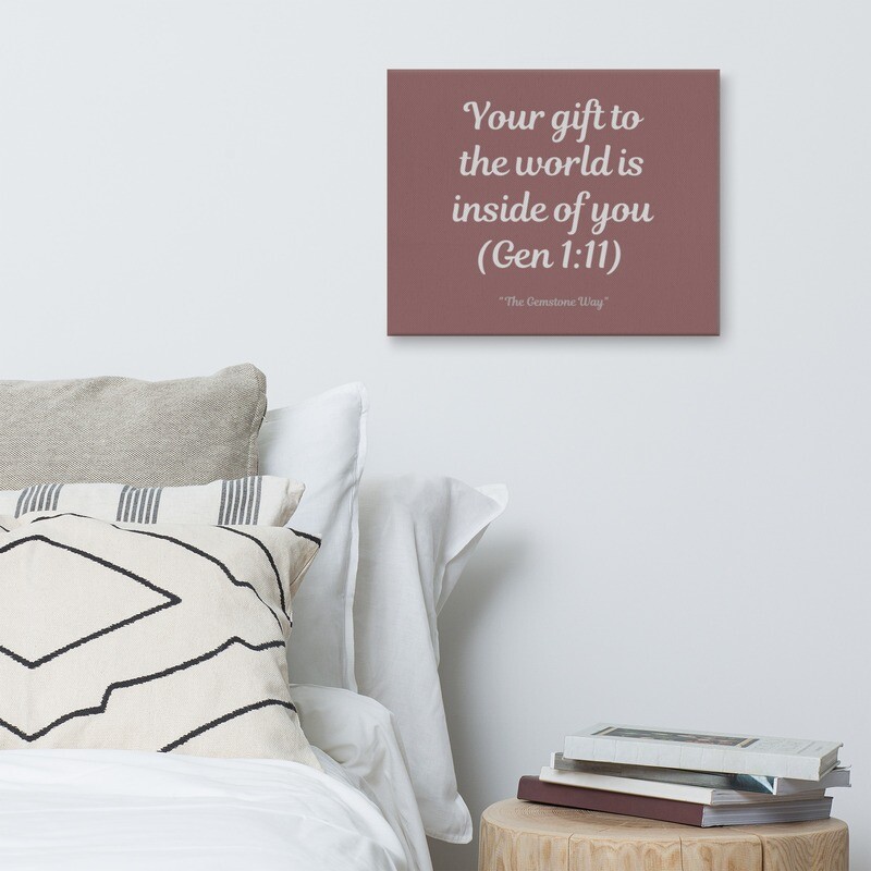 Your Gift  Light Wood canvas  (multiple sizes)