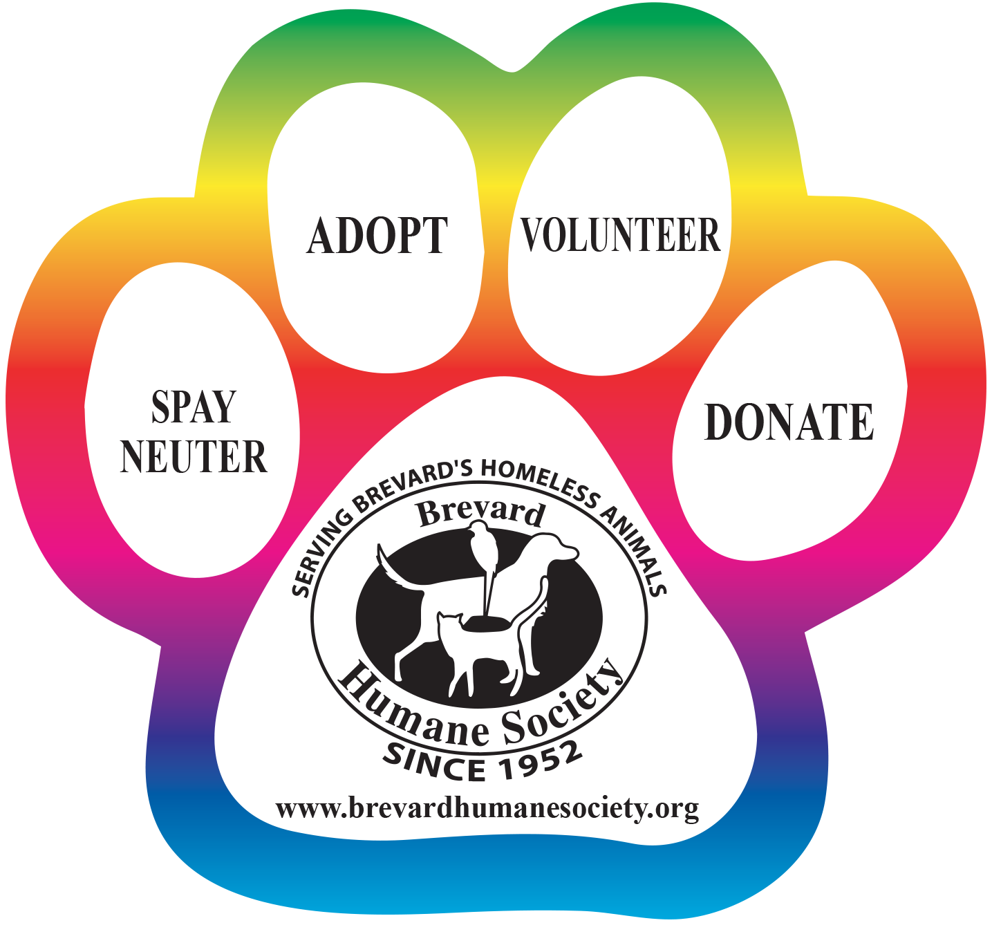 Paw Print Window Cling