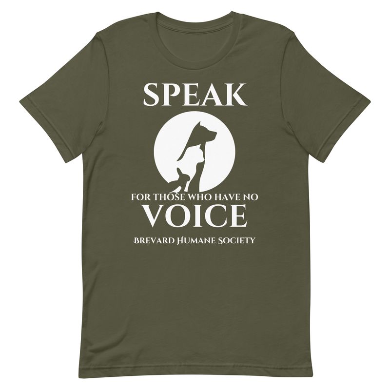 "Speak for those who have no voice" Unisex t-shirt-Several colors available