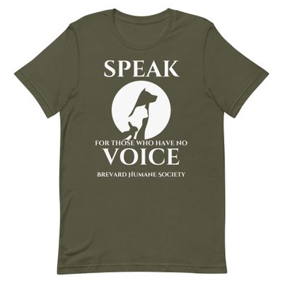 "Speak for those who have no voice" Unisex t-shirt-Several colors available