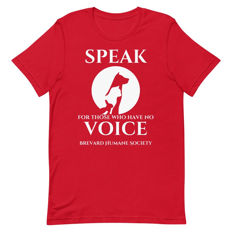"Speak for those who have no voice" Unisex t-shirt-Several colors available